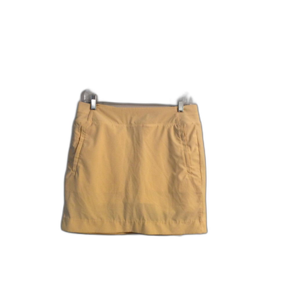 Athleta Yellow Brooklyn Skort Skirt EUC Size 10 Mid Rise